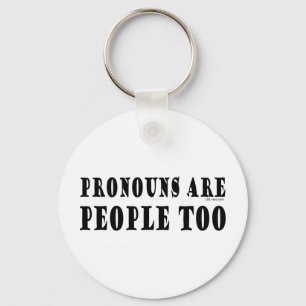 Pronouns Key Ring