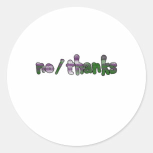 Pronouns Nothanks Genderqueer Flag Colours Sticker