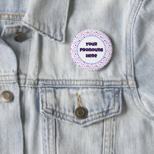 PRONOUNS Rainbow Sprinkles Omnisexual Pride Flag 6 Cm Round Badge