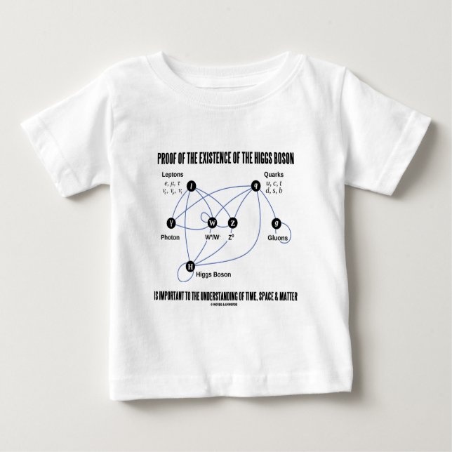 Proof Of The Existence Of The Higgs Boson Baby T-Shirt (Front)
