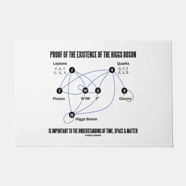 Proof Of The Existence Of The Higgs Boson Time Doormat (Front)