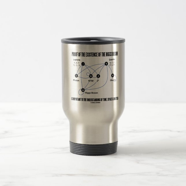 Proof Of The Existence Of The Higgs Boson Travel Mug (Center)