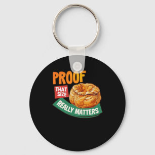 Proof That Size Really S - Yorkshire Pudding Stick Key Ring