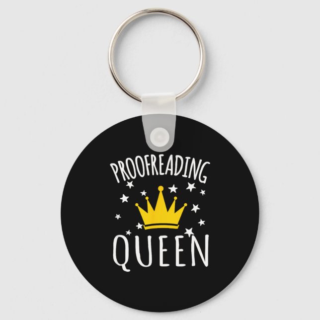 Proofreading Humor Funny Proofreading Quote Proofr Key Ring (Front)