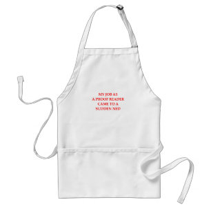 proofreading standard apron