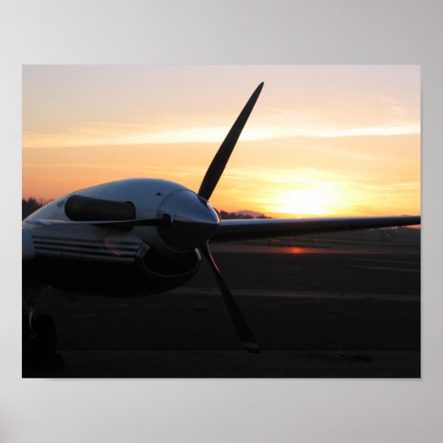 Prop at Sunset Poster (Front)