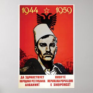 Propaganda Poster Albanian-Soviet Friendship Long