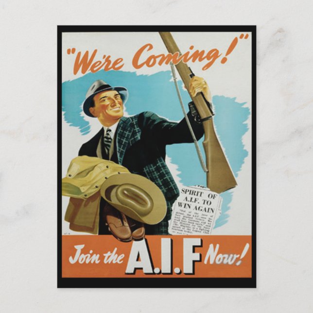 Propaganda Poster Postcard (Front)