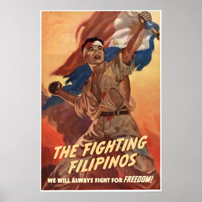 Propaganda Poster The fighting Filipinos (Front)