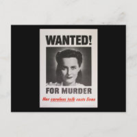 Propaganda Poster "Wanted for Murder" WWII