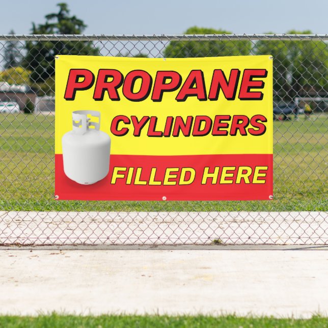 Propane Cylinders Filled Here Advertising  Banner (Insitu)