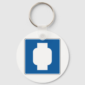 Propane Street Sign Key Ring