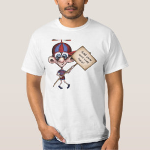 Propeller Hat Guy with Sign T-Shirt