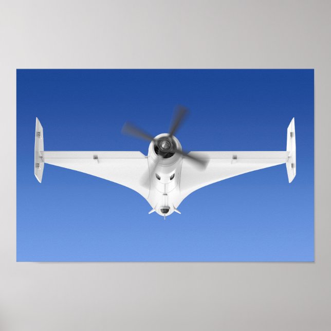 Propeller military surveillance drone poster (Front)