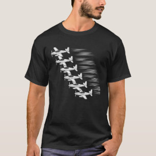 Propeller Plane Squadron Aerobatic Flying Aviation T-Shirt