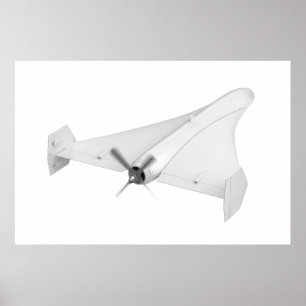 Propeller-powered military UAV Poster