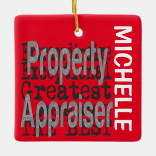 Property Appraiser Extraordinaire CUSTOM Ceramic Ornament