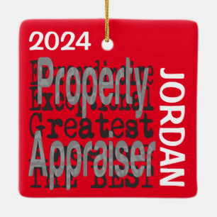 Property Appraiser Extraordinaire CUSTOM Ceramic Ornament
