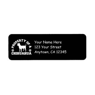 Property Chihuahua Return Address Label