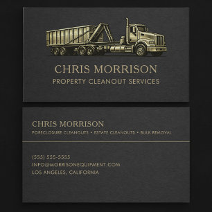 Property Cleanout Services Professional  Business Card
