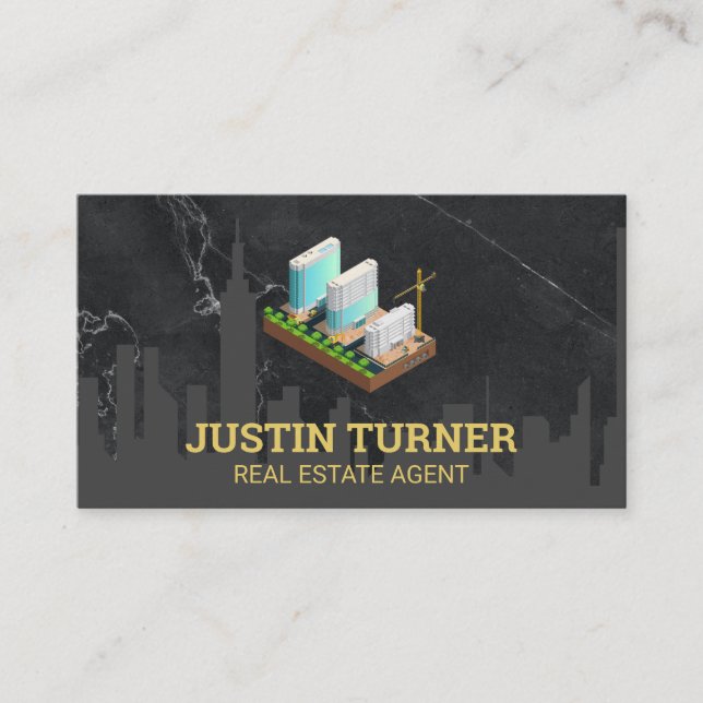 Property Developer | Real Estate Construction Business Card (Front)