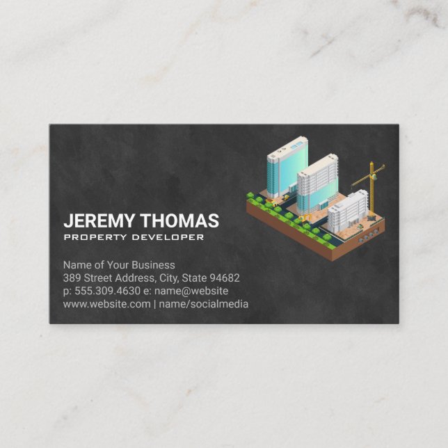 Property Developing | Real Estate Business Card (Front)