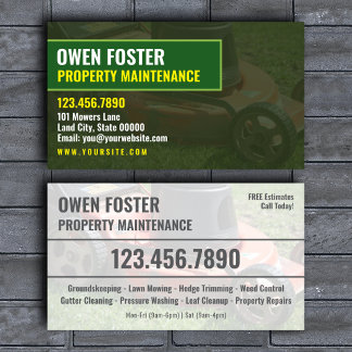 Property Maintenance Company Contact Card