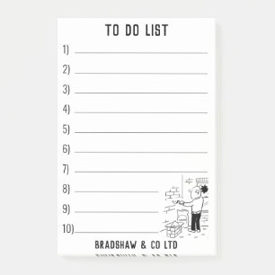 Property Maintenance Services to Personalise Post-it Notes
