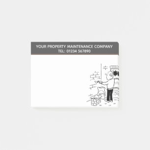 Property Maintenance Services to Personalise Post-it Notes