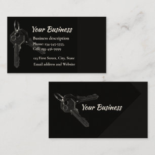 Property Management,  Fix-it Handyman Locksmith Business Card