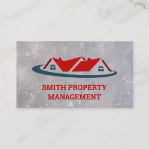 Property Management Mortgage House Real Estate Appointment Card