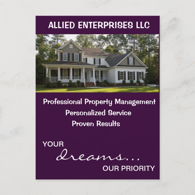 Property Management Postcard (Front)