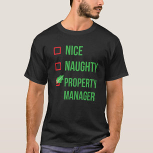 Property Manager Funny Pajama Christmas T-Shirt