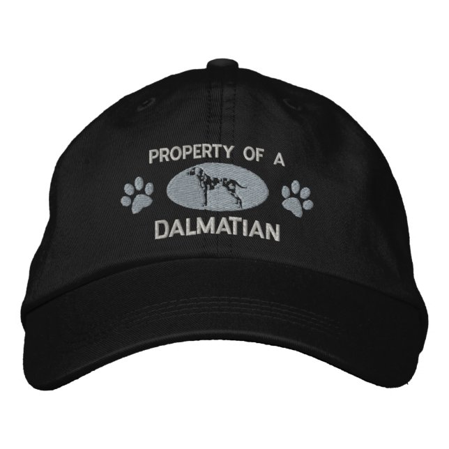 Property of a Dalmatian Embroidered Hat (Front)