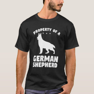 Property Of A German Shepherd Animal Dog   T-Shirt