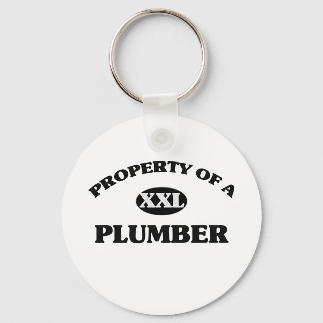 Property of a PLUMBER Key Ring (Front)