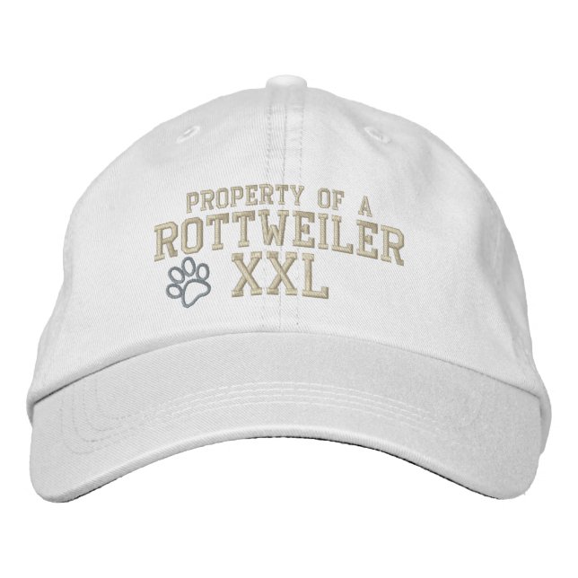 Property of a Rottweiler Embroidered Hat (Front)