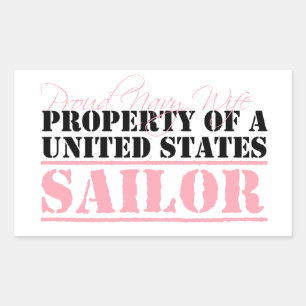 Property of a United States Sailor Rectangular Sticker