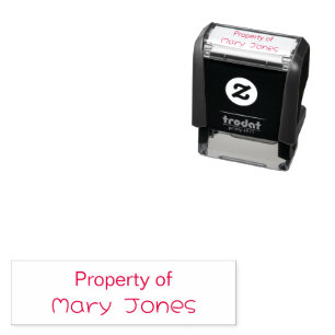 Property of Add Child's Name Text Template Self-inking Stamp