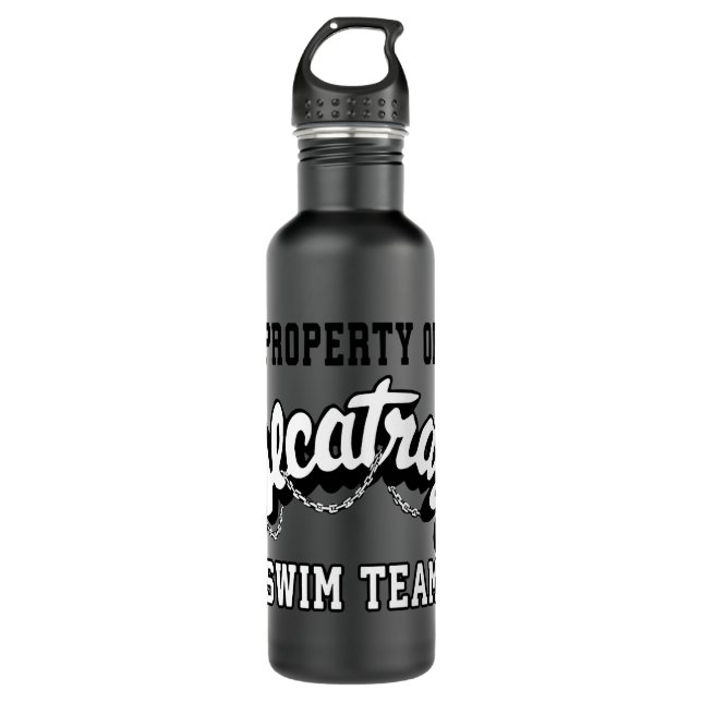Property Of Alcatraz Swimming Team  710 Ml Water Bottle (Front)