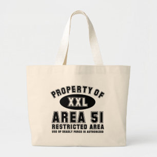 Property of Area 51 Large Tote Bag