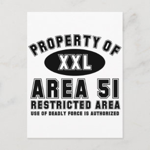 Property of Area 51 Postcard