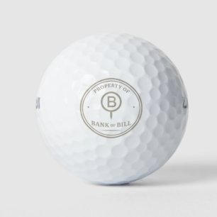Property of Bank of Bill Institutional Issue Golf Balls