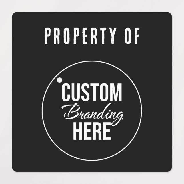 Property Of Black Business Logo Labels (Design 1)