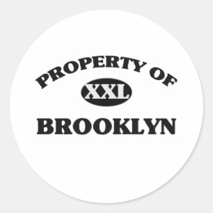 Property of BROOKLYN Classic Round Sticker