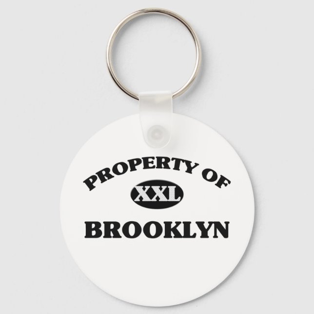 Property of BROOKLYN Key Ring (Front)