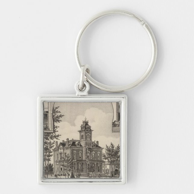 Property of CH Lebold, Abilene, Kansas Key Ring (Front)