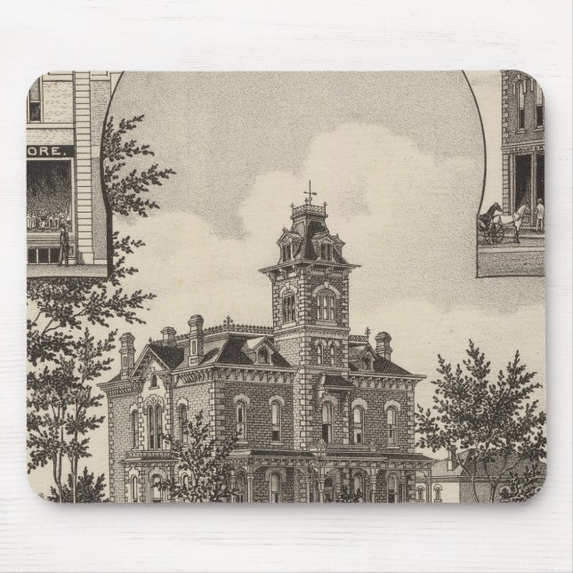 Property of CH Lebold, Abilene, Kansas Mouse Pad (Front)
