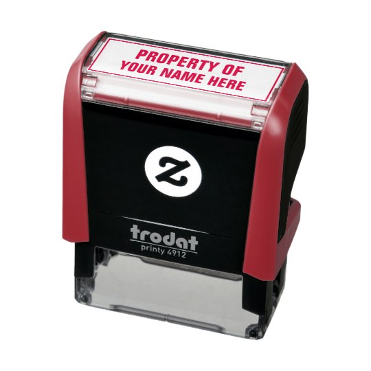Property Of custom stamp