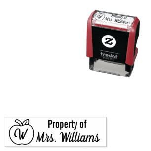 Property of Custom Teacher Name Classroom  Self-inking Stamp